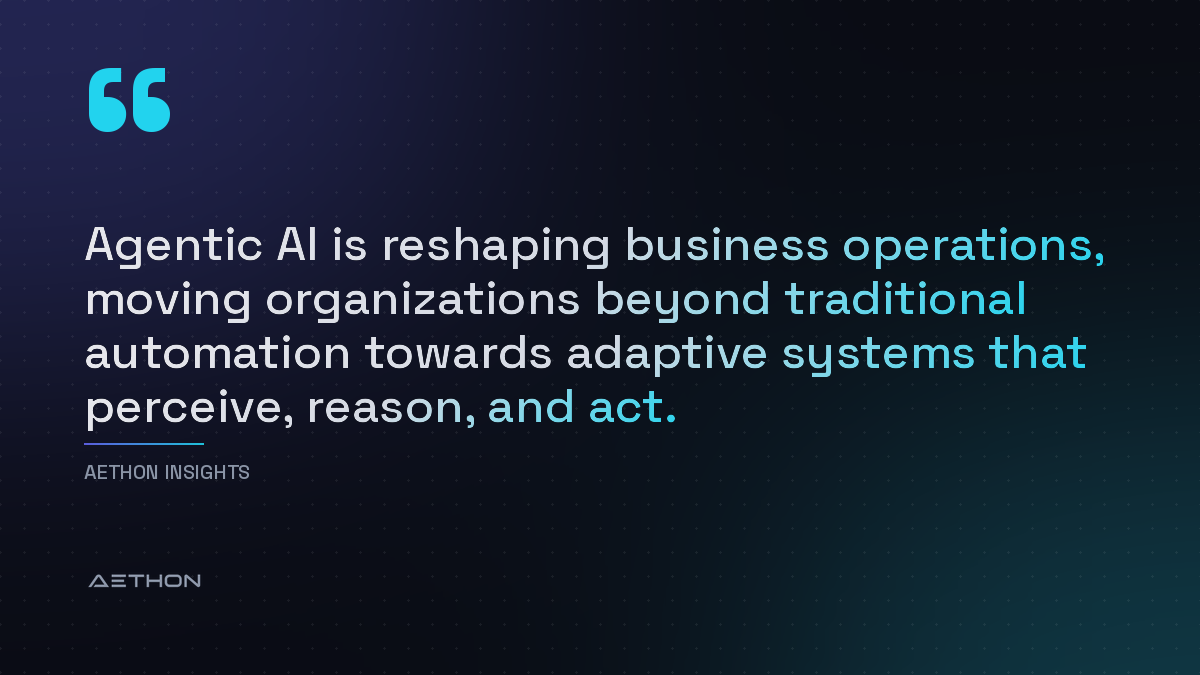 Agentic AI is reshaping business operations, moving organizations beyond traditional automation towards adaptive systems that perceive, reason, and act.