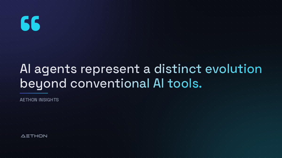 AI agents represent a distinct evolution beyond conventional AI tools.