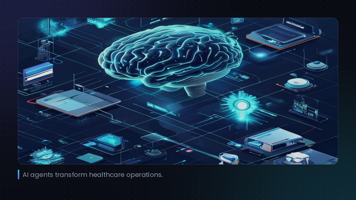 AI agents transform healthcare operations.