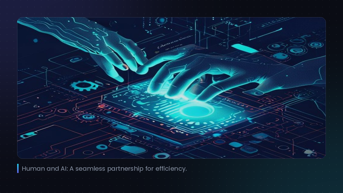 Human and AI: A seamless partnership for efficiency.