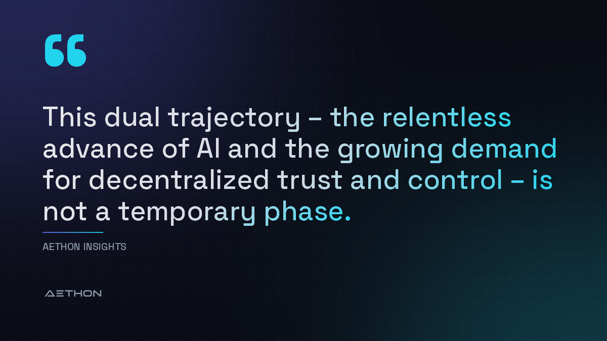 This dual trajectory – the relentless advance of AI and the growing demand for decentralized trust and control – is not a temporary phase.