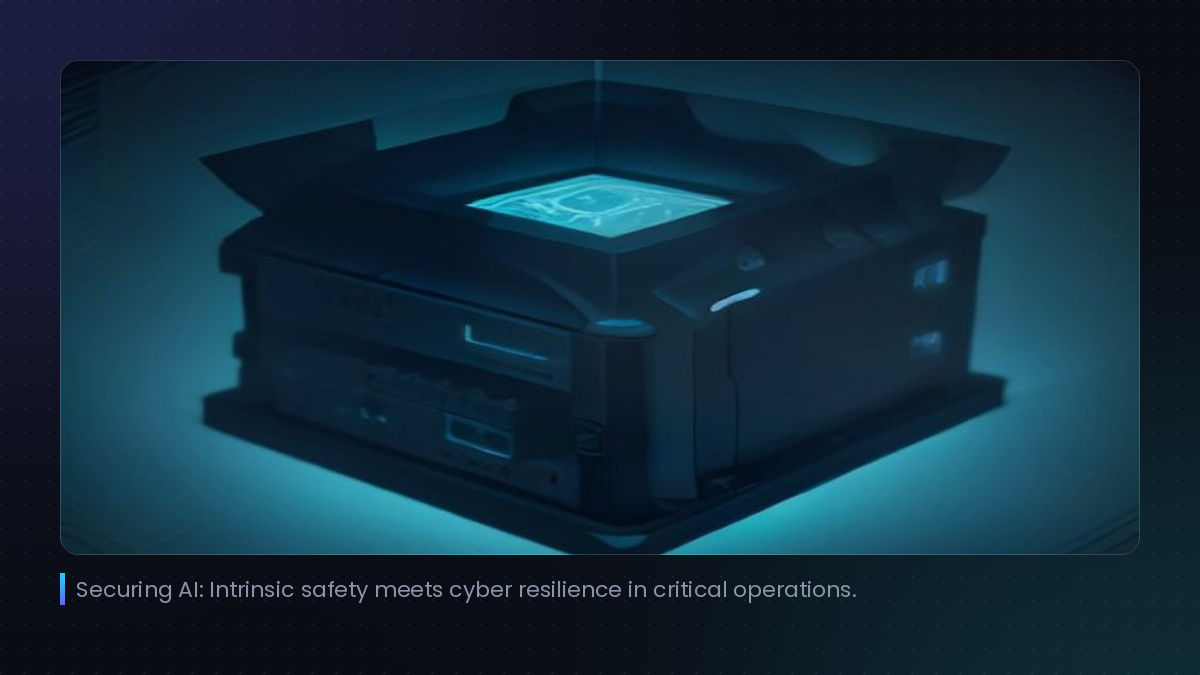 Securing AI: Intrinsic safety meets cyber resilience in critical operations.
