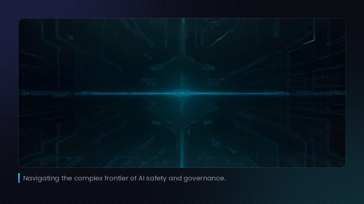 Navigating the complex frontier of AI safety and governance.