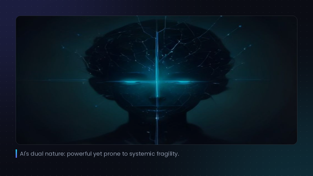 AI’s dual nature: powerful yet prone to systemic fragility.