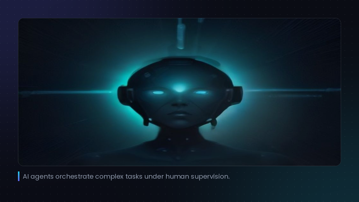 AI agents orchestrate complex tasks under human supervision.