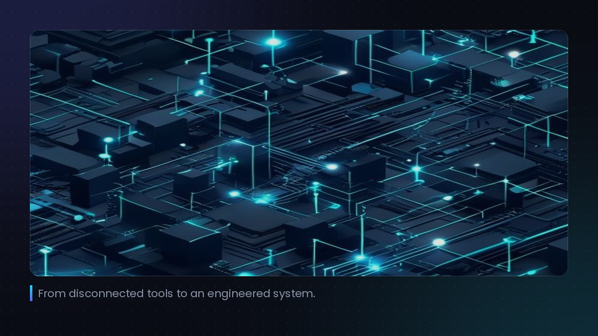 From disconnected tools to an engineered system.
