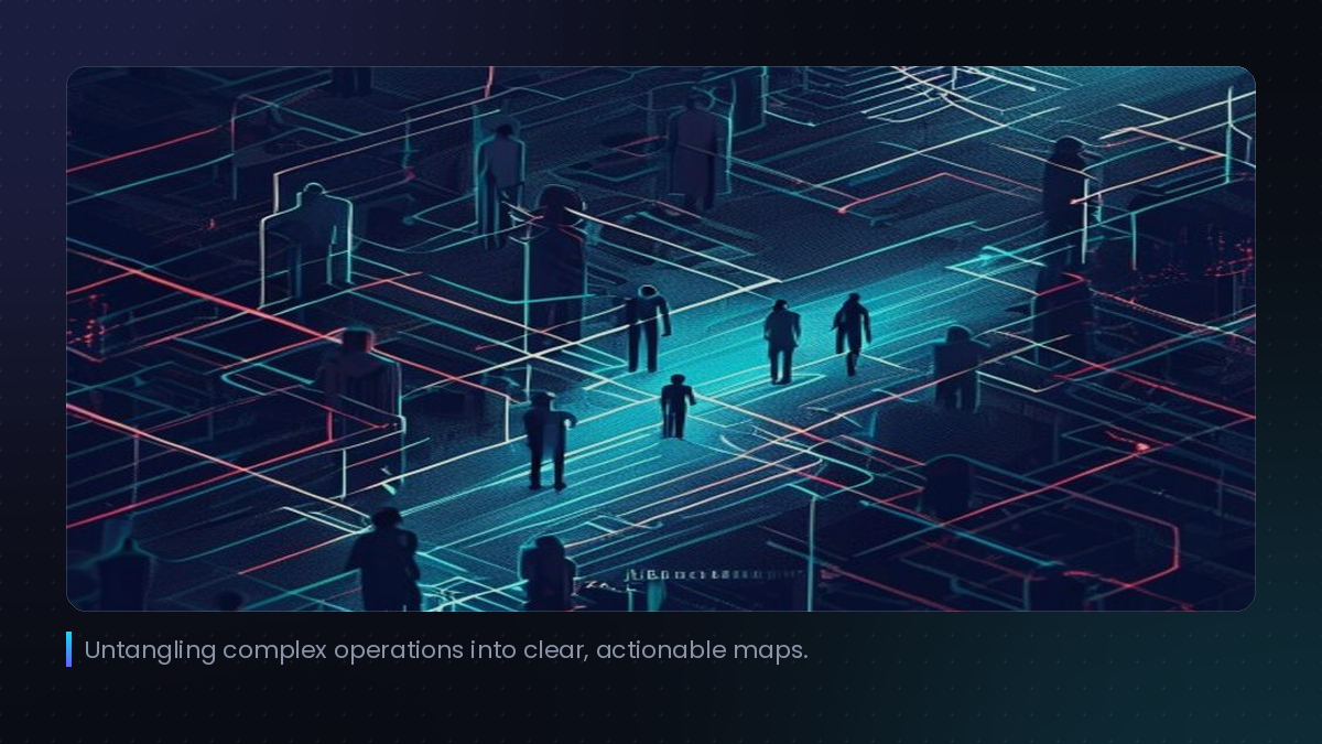 Untangling complex operations into clear, actionable maps.
