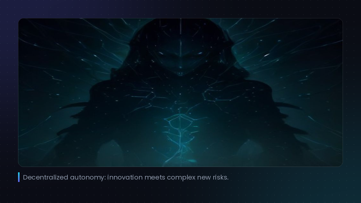 Decentralized autonomy: innovation meets complex new risks.