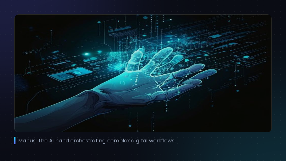 Manus: The AI hand orchestrating complex digital workflows.