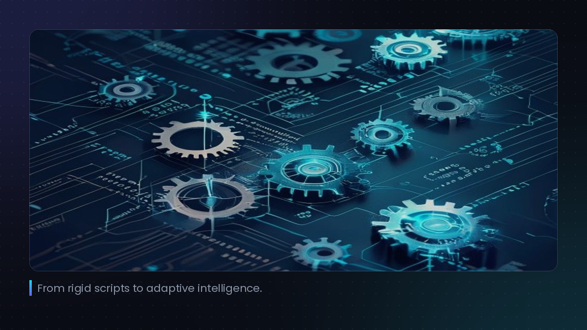 From rigid scripts to adaptive intelligence.