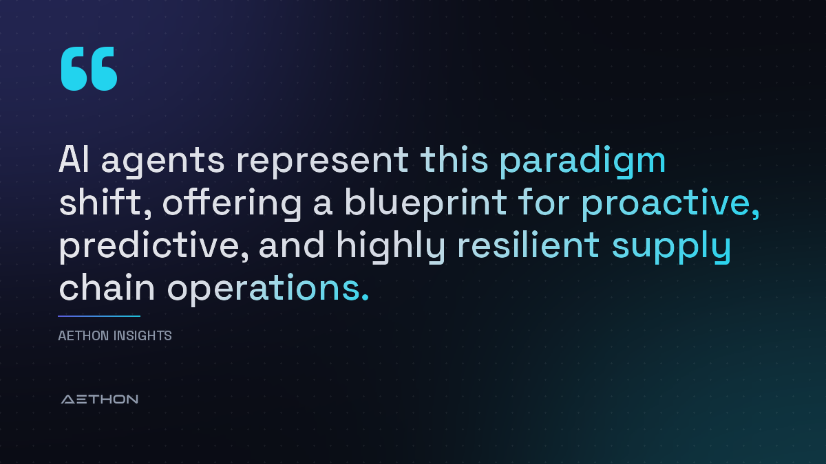 AI agents represent this paradigm shift, offering a blueprint for proactive, predictive, and highly resilient supply chain operations.