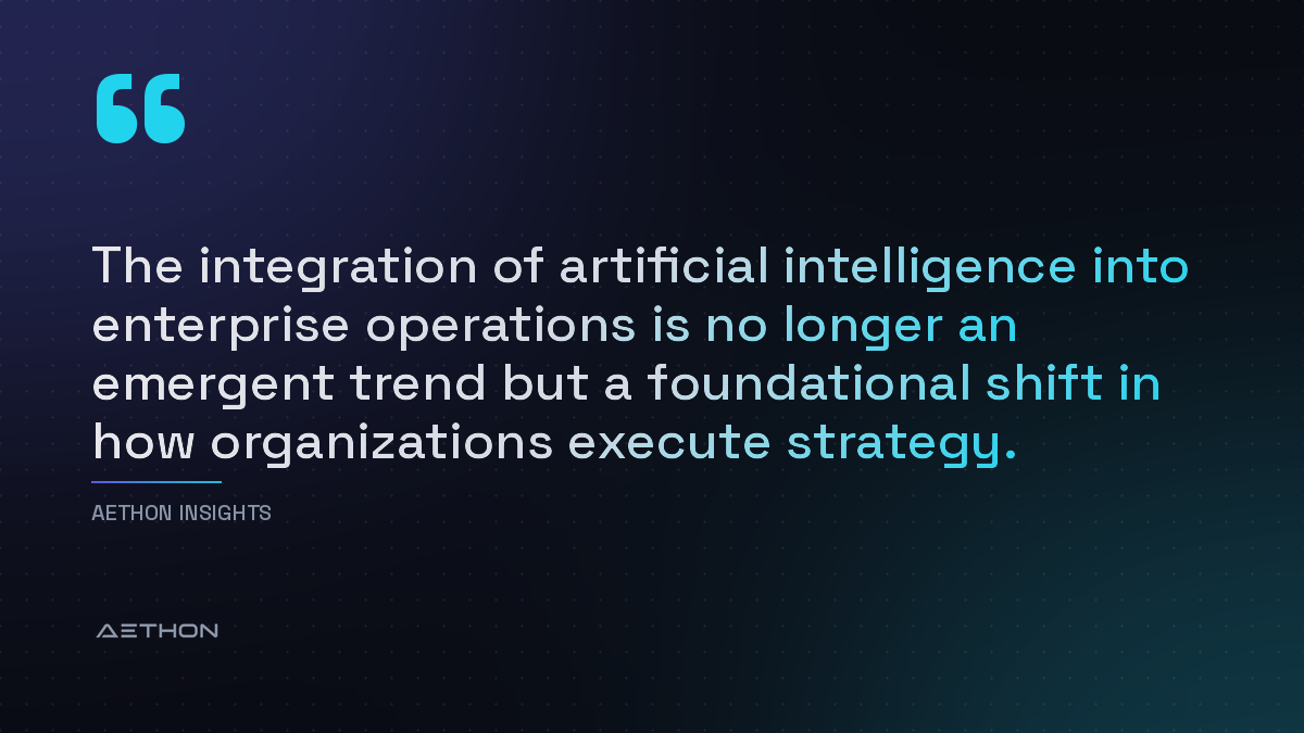 The integration of artificial intelligence into enterprise operations is no longer an emergent trend but a foundational shift in how organizations execute strategy.