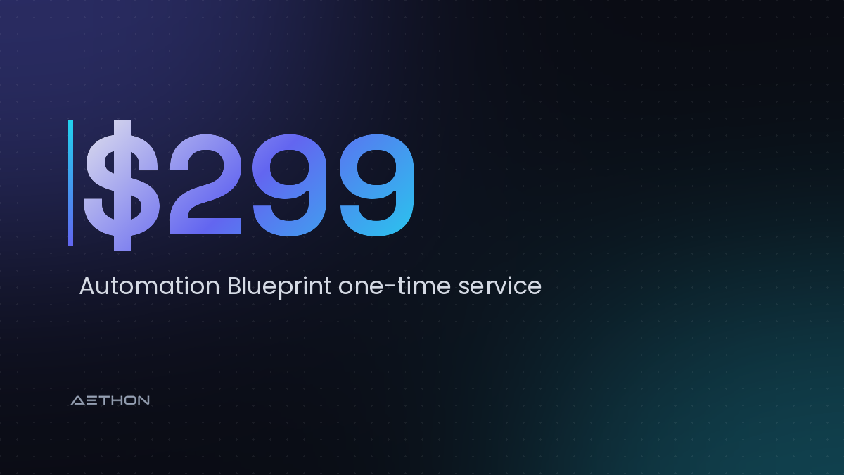 $299 — Automation Blueprint one-time service