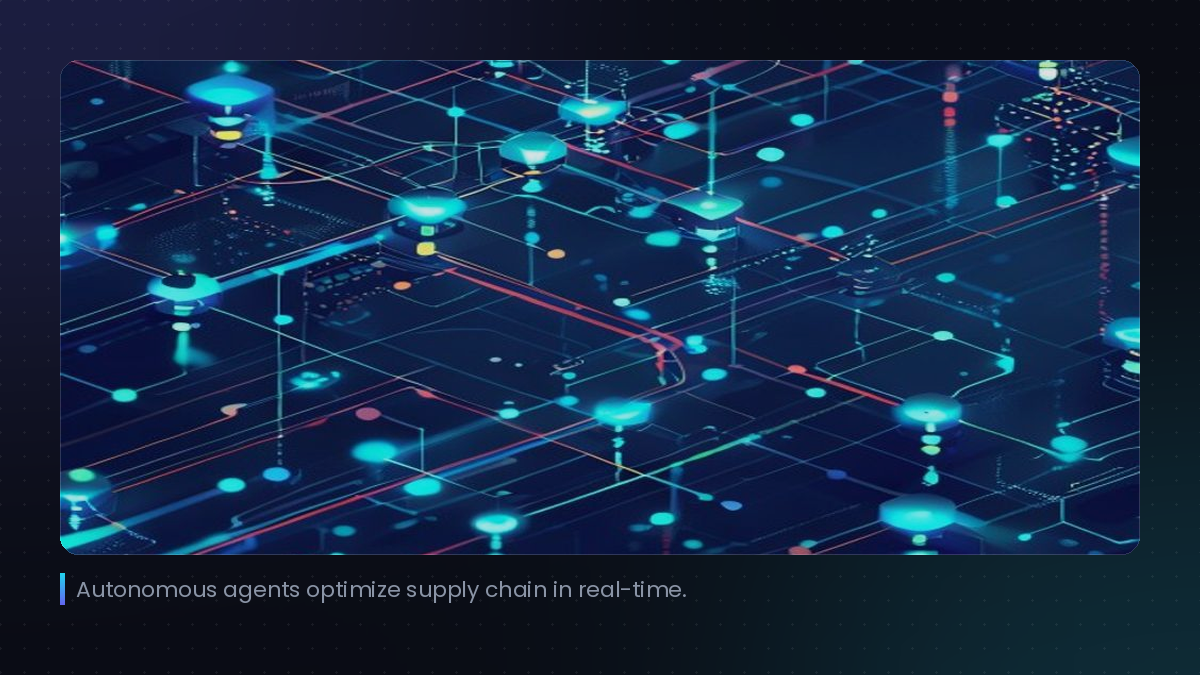 Autonomous agents optimize supply chain in real-time.