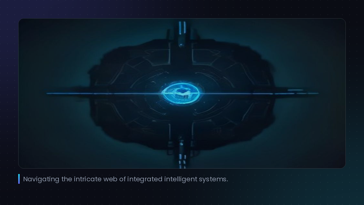 Navigating the intricate web of integrated intelligent systems.