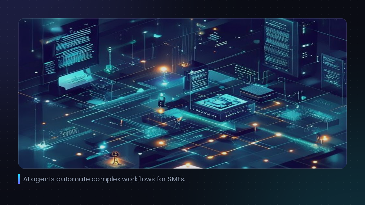 AI agents automate complex workflows for SMEs.