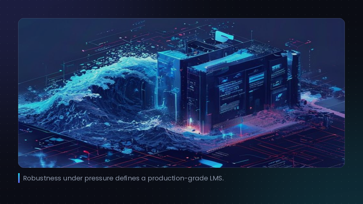 Robustness under pressure defines a production-grade LMS.