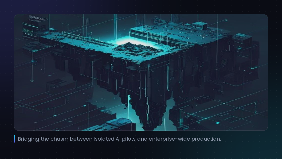 Bridging the chasm between isolated AI pilots and enterprise-wide production.