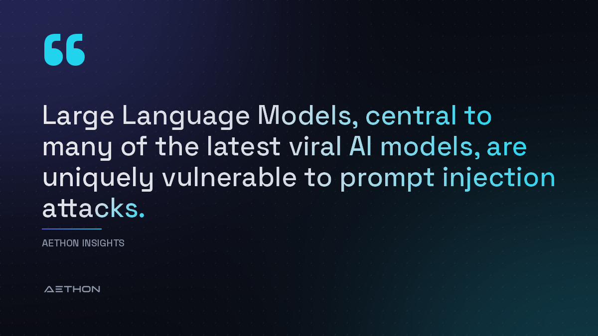 Large Language Models, central to many of the latest viral AI models, are uniquely vulnerable to prompt injection attacks.