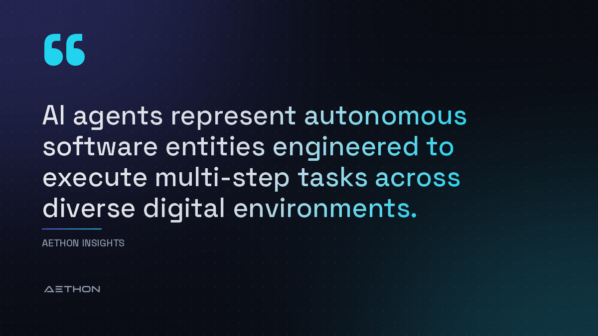AI agents represent autonomous software entities engineered to execute multi-step tasks across diverse digital environments.