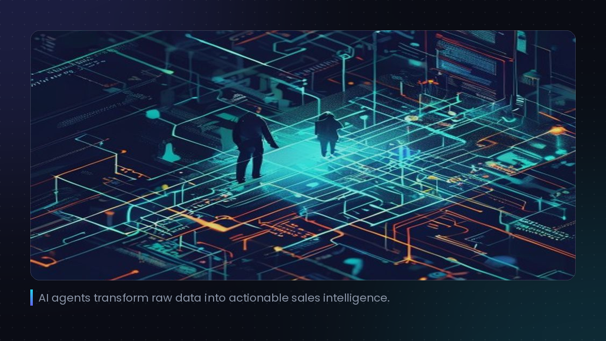 AI agents transform raw data into actionable sales intelligence.
