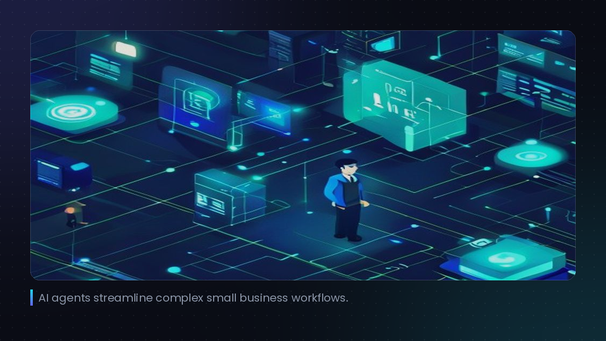 AI agents streamline complex small business workflows.