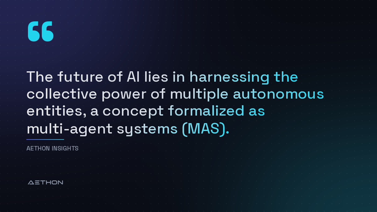 The future of AI lies in harnessing the collective power of multiple autonomous entities, a concept formalized as multi-agent systems (MAS).